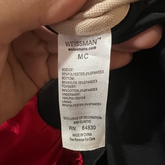 Weissman red and black sequin dress medium Child - Picture 4 of 9